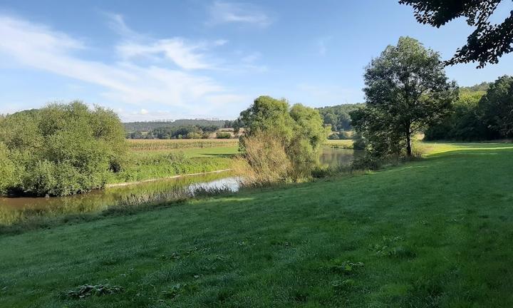 Zur Fuldaschleife am Campingplatz